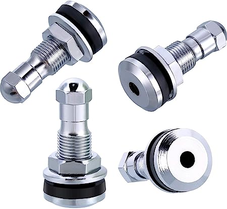 silver metal valve stem