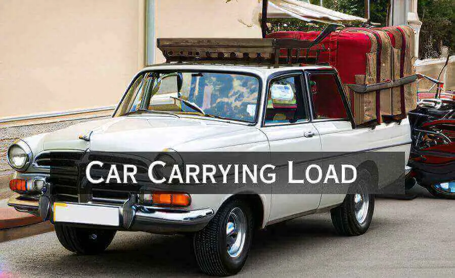 Car Carrying Load intense pressure on tires